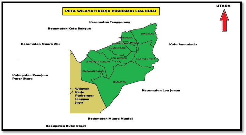 Peta Puskesmas Loa Kulu